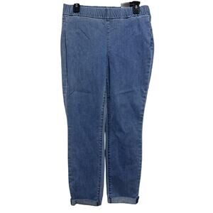 NYDJ Jeans Womens 6 Blue Slimming Lift Tuck Technology Denim Slim Leg Pull On